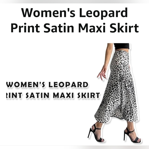 Leopard Print Satin Maxi #985 - Picture 9 of 11